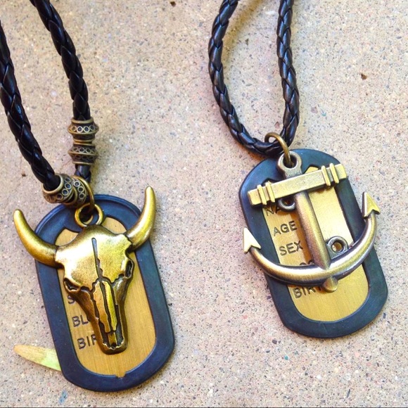 Moon Goddess Accessories Jewelry - Men’s Dog Tag Style Necklace